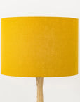 Golden Mustard Yellow Linen Lampshade