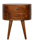 Eider Mango Wood Bedside Table in Chestnut