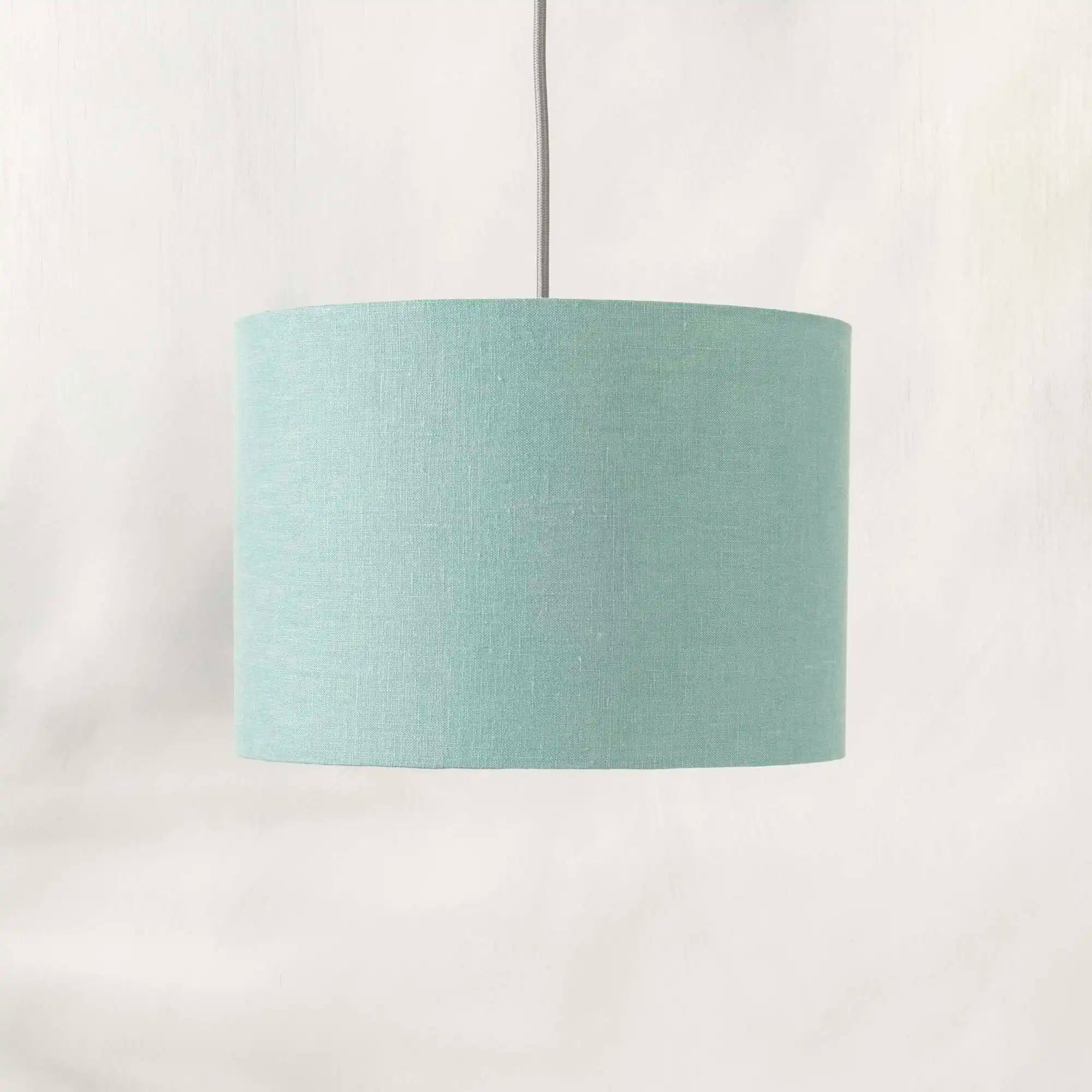Dusty Turquoise Linen Lampshade