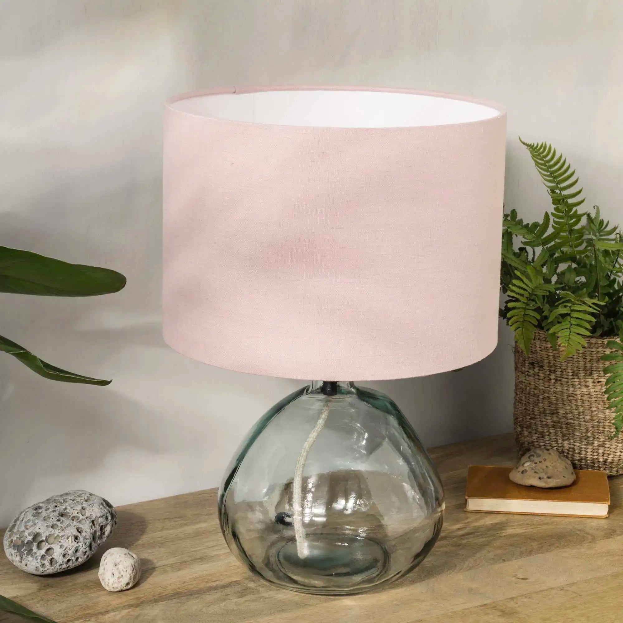 Light Dusty Pink Linen Lampshade