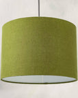 Moss Green Linen Lampshade