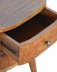 Eider Mango Wood Bedside Table in Chestnut