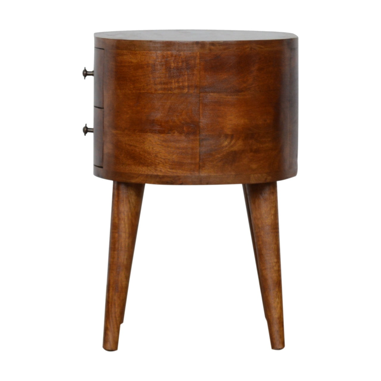 Eider Mango Wood Bedside Table in Chestnut