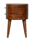 Eider Mango Wood Bedside Table in Chestnut