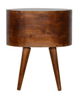 Eider Mango Wood Bedside Table in Chestnut