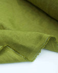 Moss Green Linen Fabric