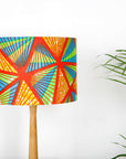 Red, Green and Blue Geometric Triangles African Lampshade