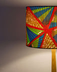 Red, Green and Blue Geometric Triangles African Lampshade