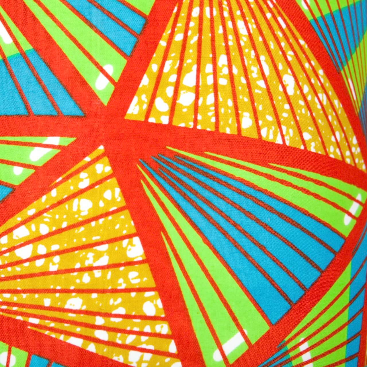 Red, Green and Blue Geometric Triangles African Lampshade