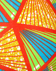 Red, Green and Blue Geometric Triangles African Lampshade