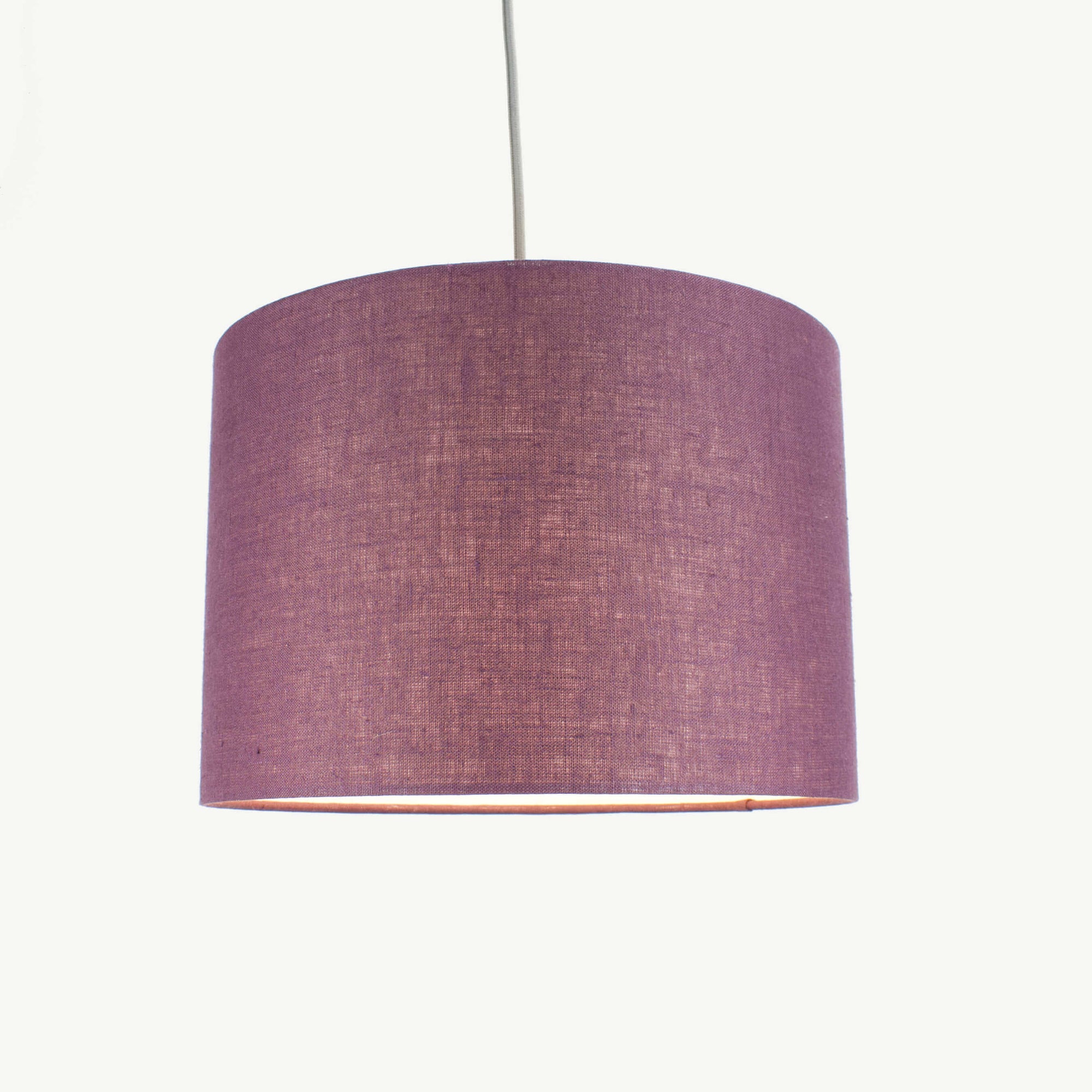 Aubergine Purple Linen Lampshade - Tropikala