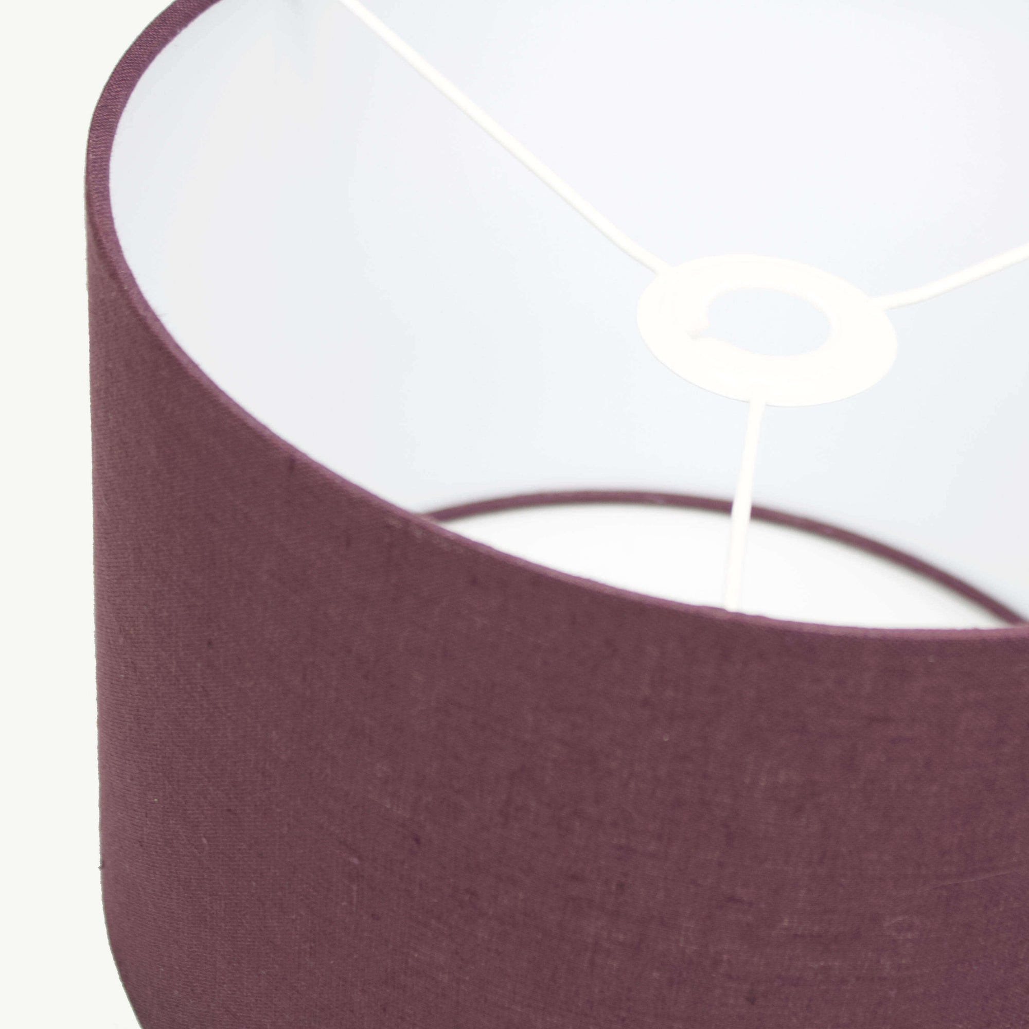 Aubergine Purple Linen Lampshade - Tropikala