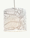 Black and White Monstera Leaf Lampshade - Tropikala