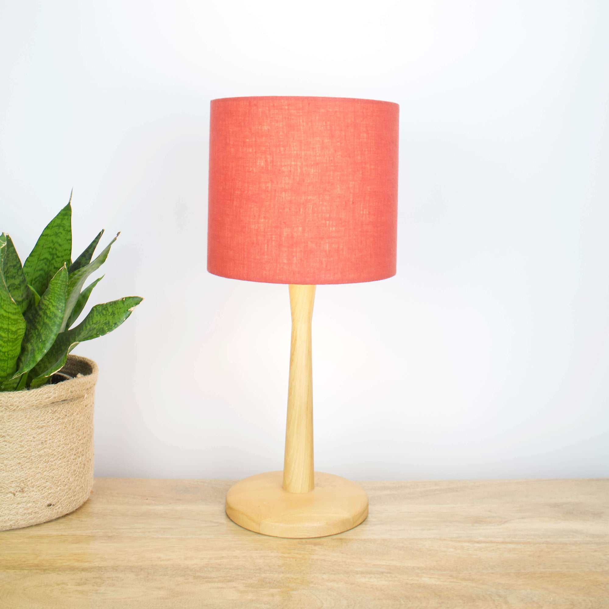 Brick Red Linen Lampshade - Tropikala