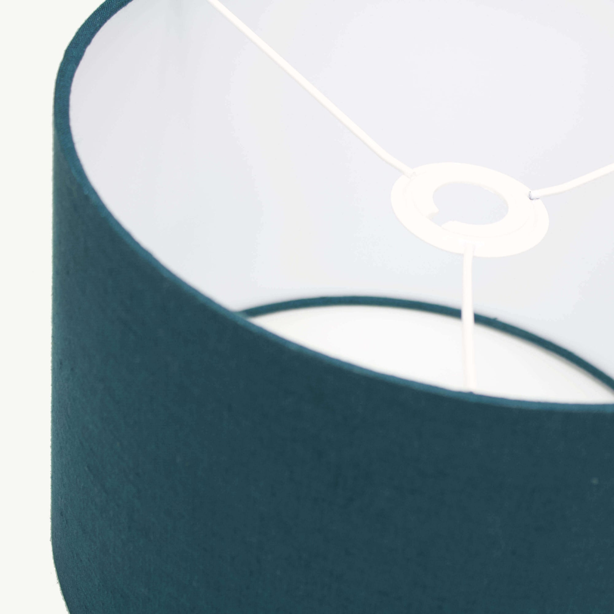 Deep Turquoise Linen Lampshade - Tropikala