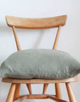 Dusty Sage Green Linen Cushion Cover - Tropikala