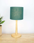 Forest Green Linen Lampshade - Tropikala