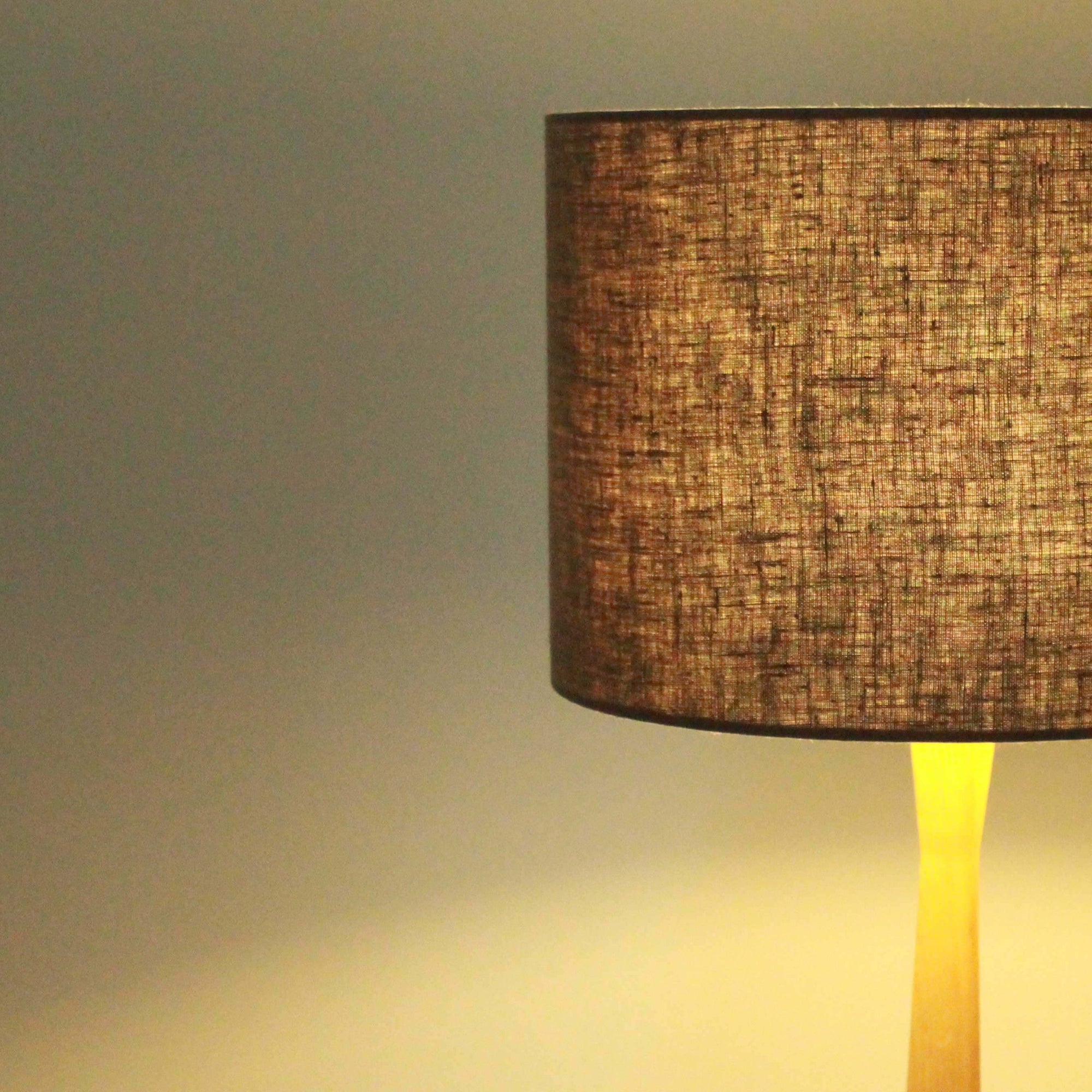 Graphite Grey Linen Lampshade - Tropikala