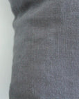 Graphite Grey Linen Cushion Cover - Tropikala