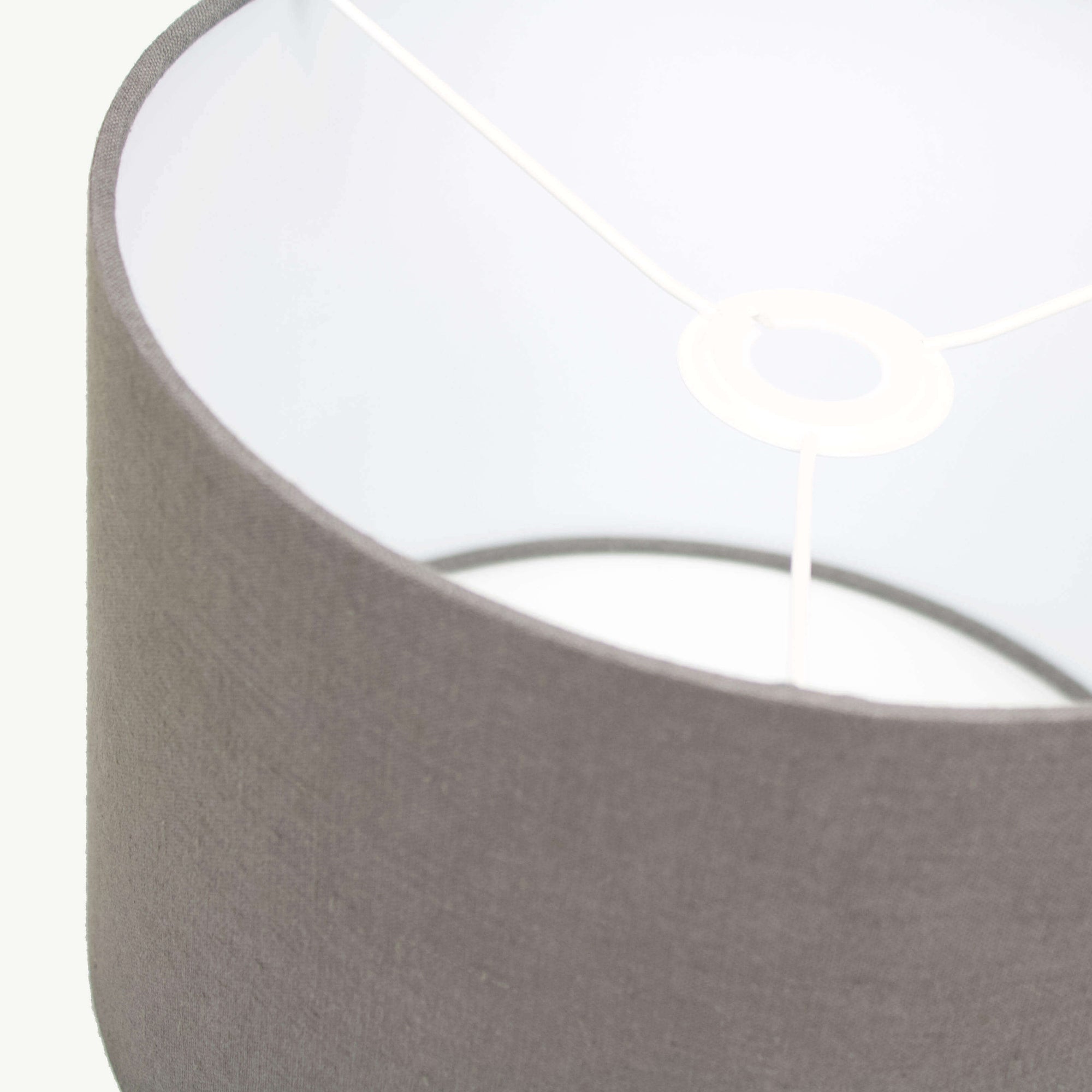 Graphite Grey Linen Lampshade - Tropikala