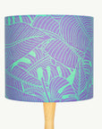 Green and Purple Monstera Leaf Lampshade - Tropikala