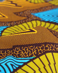 Blue and Yellow Bolts Fabric