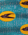 Blue and Yellow Swallow Fabric