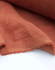 Terracotta Linen Fabric