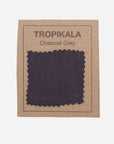 Charcoal Grey Linen Lampshade - Tropikala