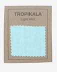 Light Mint Green Linen Lampshade - Tropikala