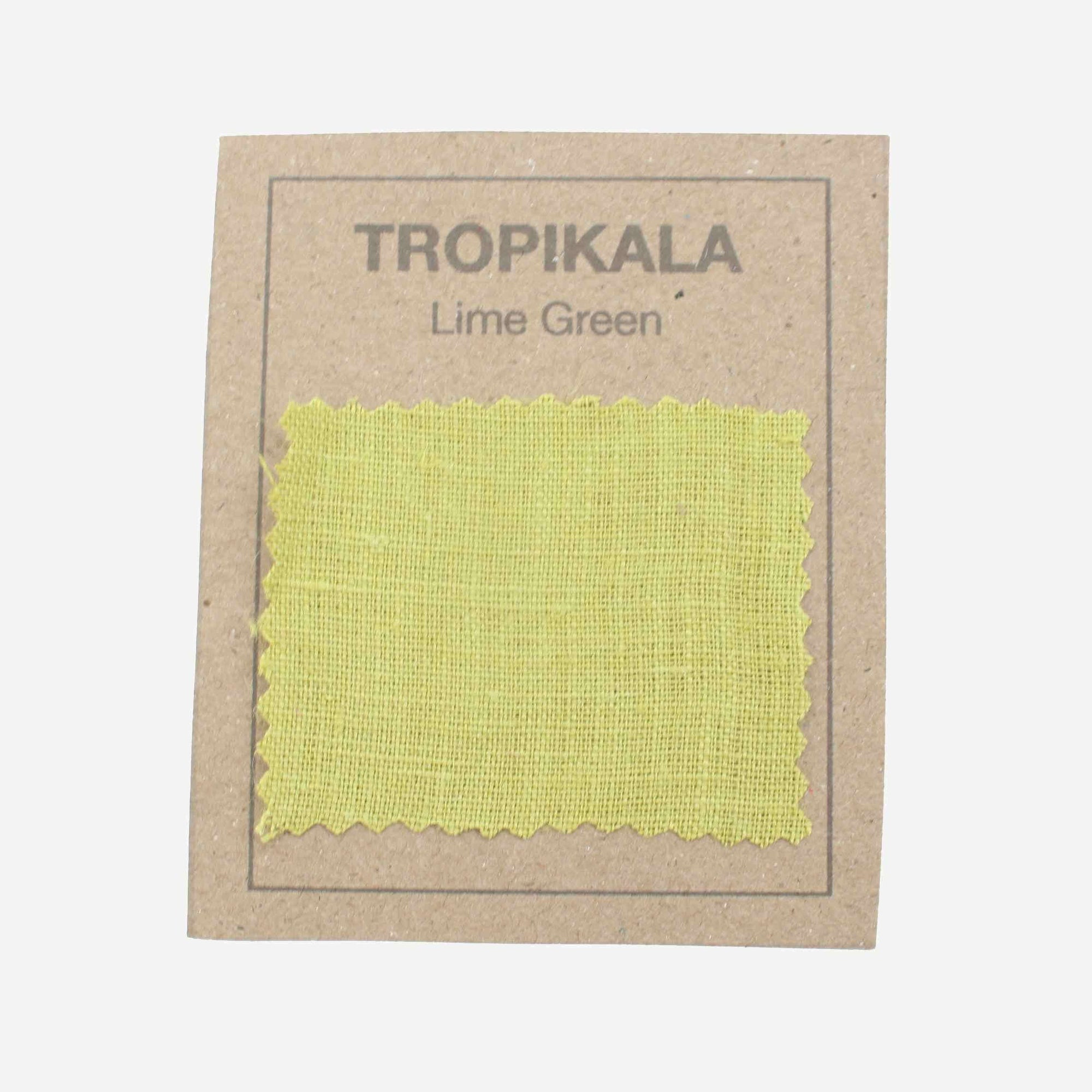 Lime Green Linen Lampshade - Tropikala
