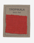Brick Red Linen Lampshade - Tropikala