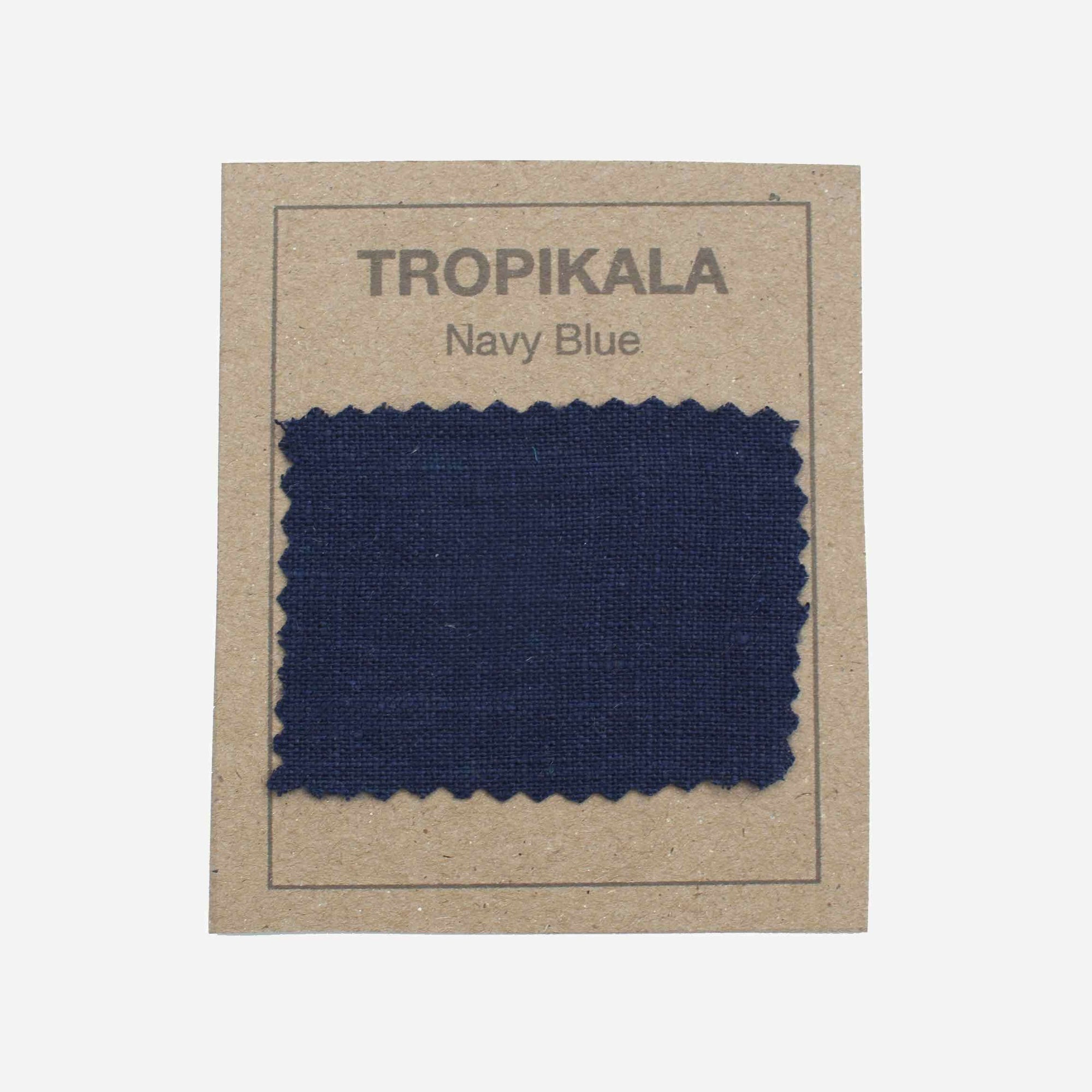 Navy Blue Linen Lampshade - Tropikala