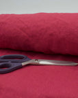 Raspberry Linen Fabric