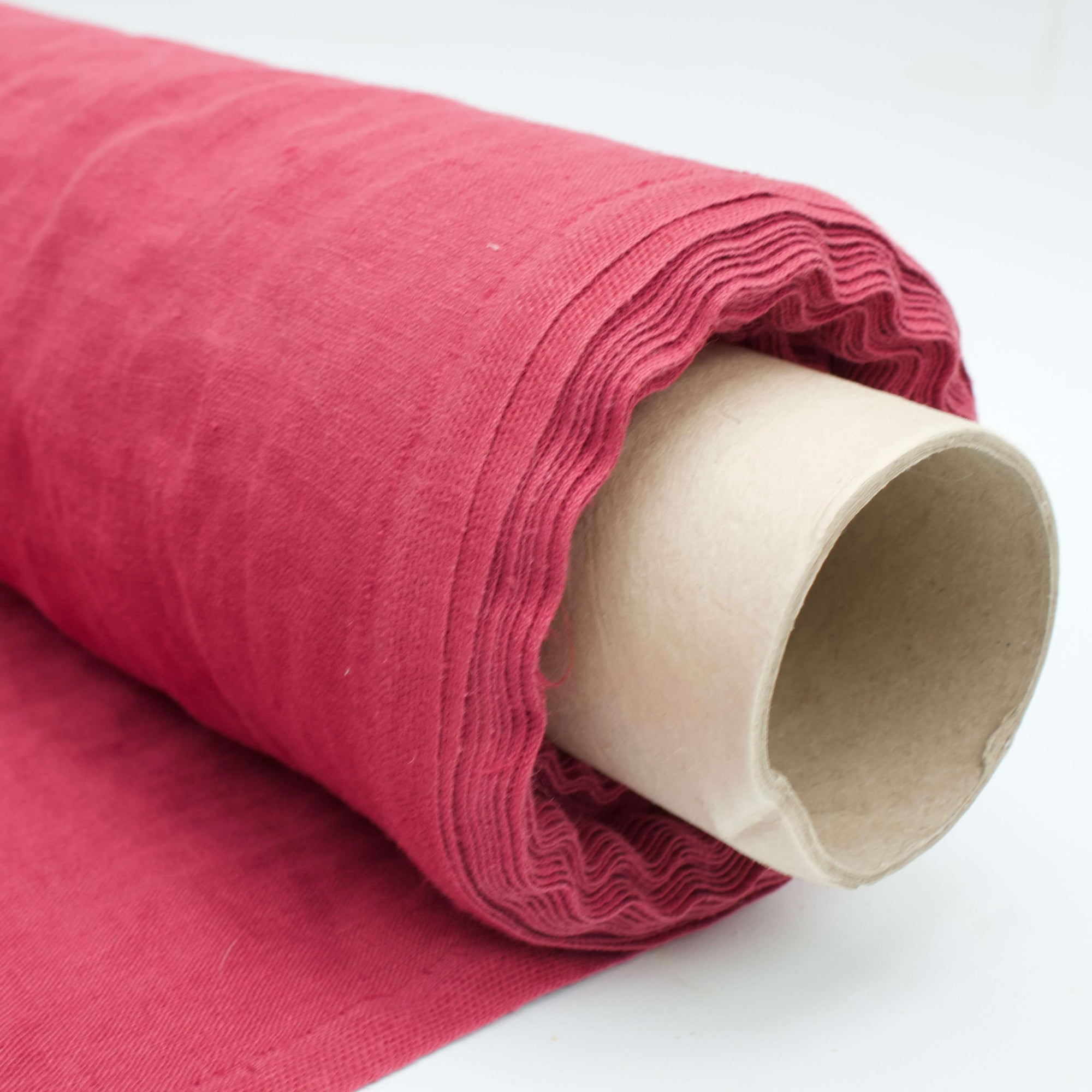 Raspberry Linen Fabric