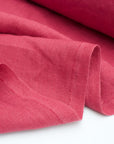 Raspberry Linen Fabric