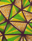 Yellow and Green Triangle Fabric