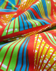 Red, Green and Blue Triangle Fabric