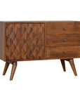 Carved Chestnut Sideboard