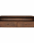 Floating Chestnut Console Table