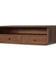 Floating Chestnut Console Table