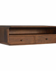 Floating Chestnut Console Table