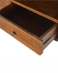 Floating Chestnut Console Table