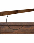 Floating Chestnut Console Table