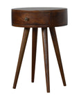 Oslo Chestnut Circular Bedside Table