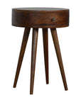 Oslo Chestnut Circular Bedside Table