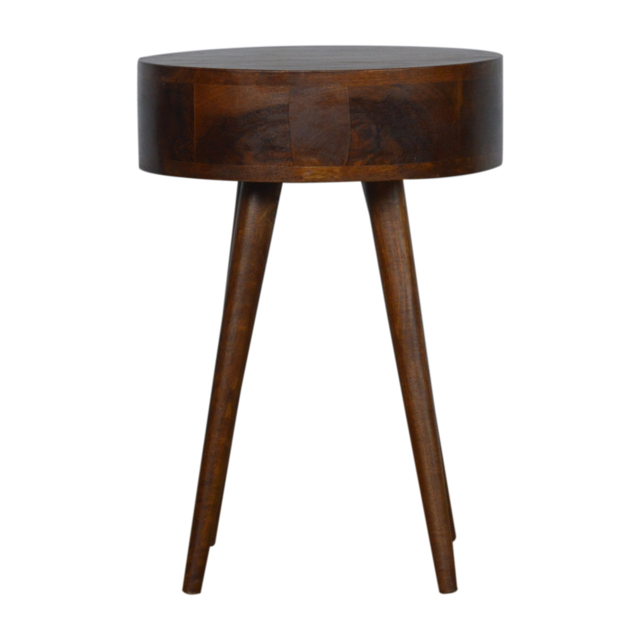 Oslo Chestnut Circular Bedside Table