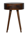 Oslo Chestnut Circular Bedside Table