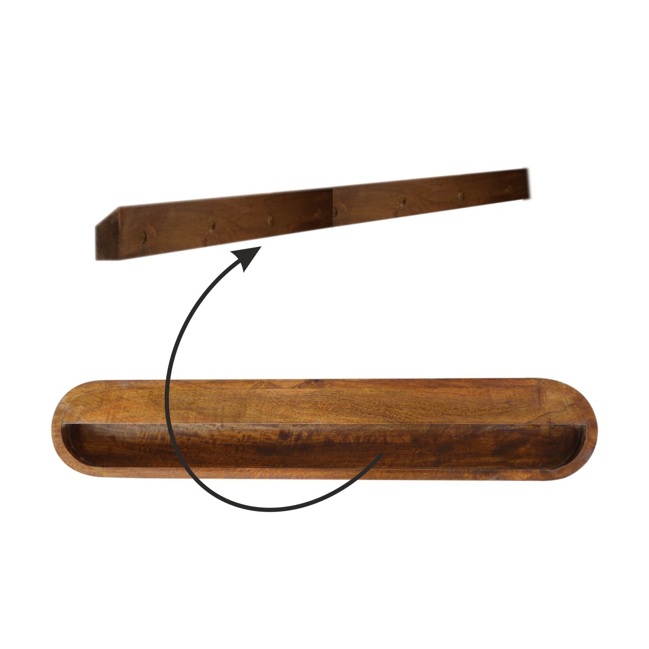 Stockholm Chestnut Floating Console Table