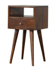 Nusa Mango Wood Bedside Table in Chestnut